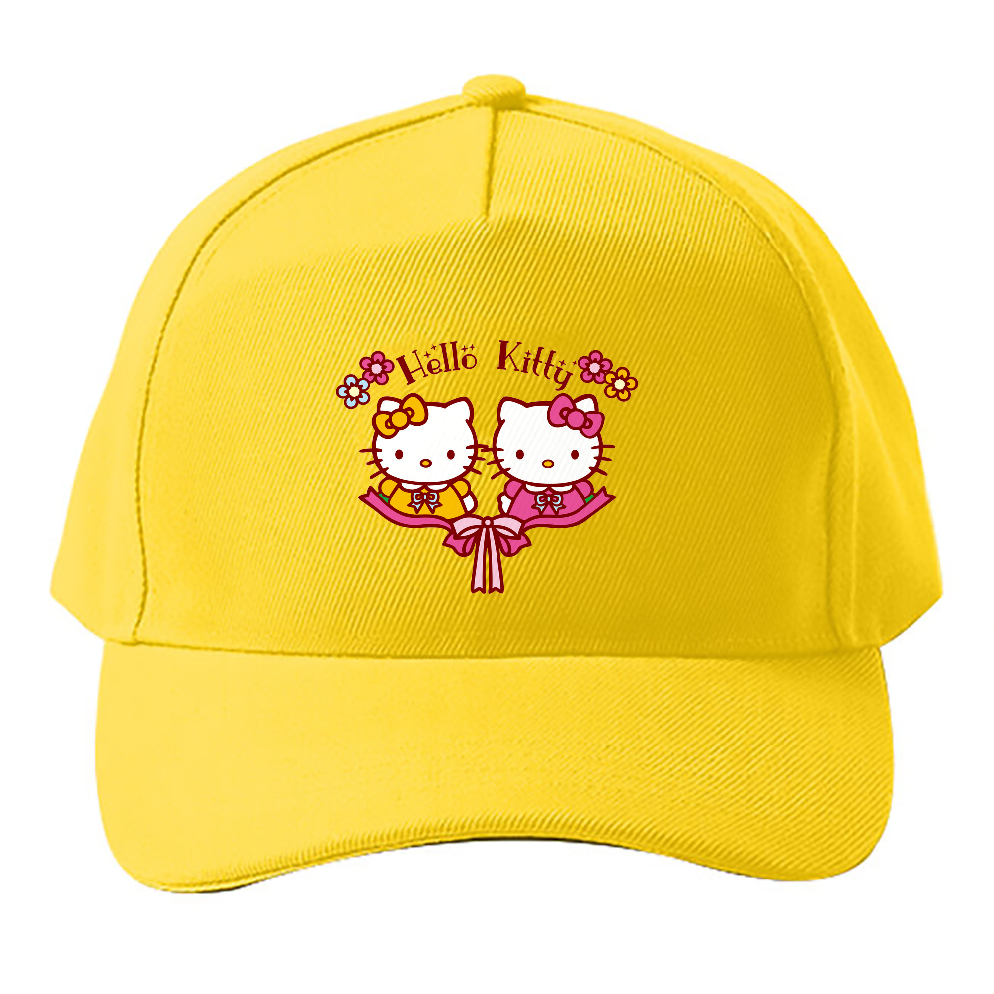（画像用） Hello Kitty ハローキティ ベースボールキャップ 綿100％ 男女兼用 帽子 スポーツ